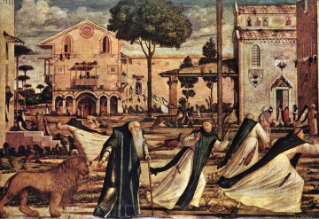  Carpaccio Oil Painting - St Jerome and the Lion Vittore Carpaccio